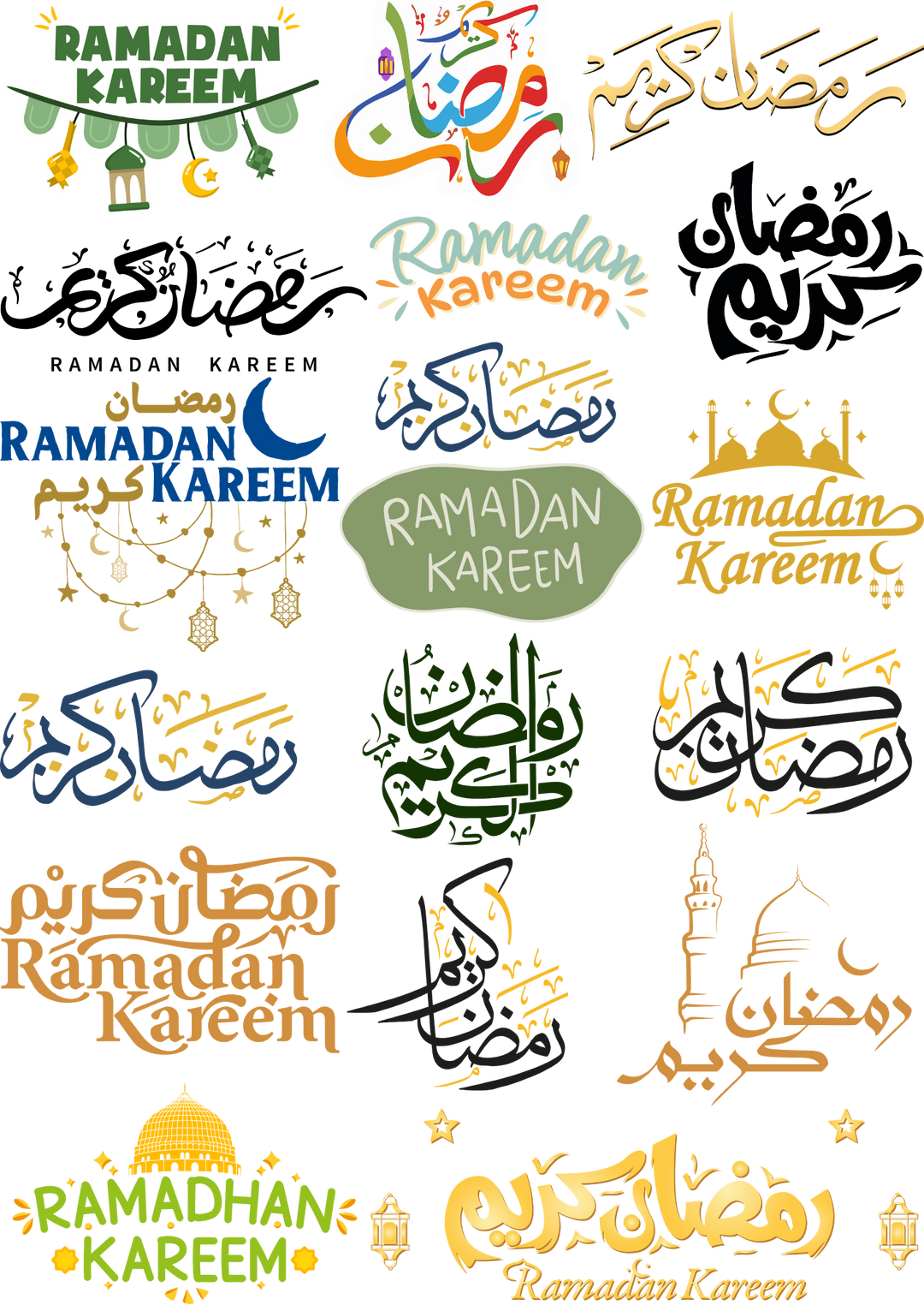 Ramadan Kareem Sticker Sheet