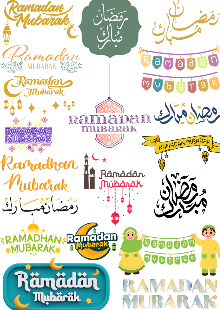 Ramadan Mubarak Sticker Sheet